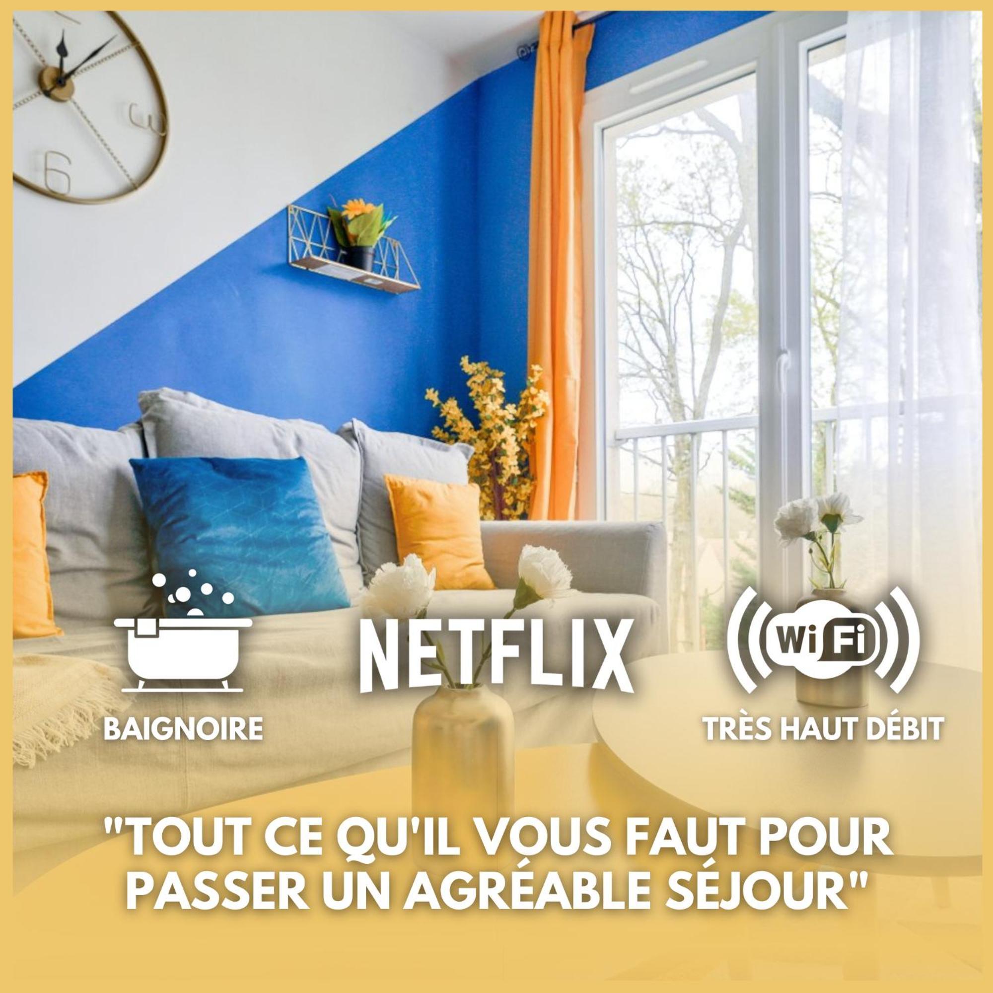 Le Cosy Yellow Appartement Lumineux A 5 Min De La Gare D'Evry Avec Parking Gratuit Courcouronnes Luaran gambar